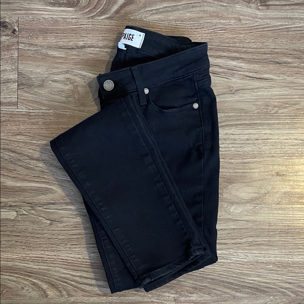 PAIGE Verdugo Women’s Ultra Skinny Black Denim Jeans Size 24